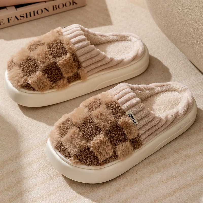 Pantufa Feminina Chess Chocolate | Pantufas & Pijamas
