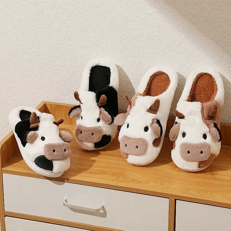 Pantufas de Bichinho Vaquinha Moo 2 | Pantufas & Pijamas - Dream Fashion