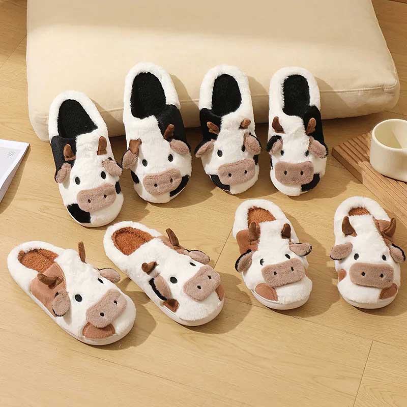 Pantufas de Bichinho Vaquinha Moo 3 | Pantufas & Pijamas - Dream Fashion
