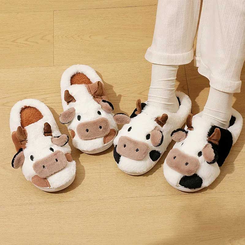 Pantufas de Bichinho Vaquinha Moo 5 | Pantufas & Pijamas - Dream Fashion