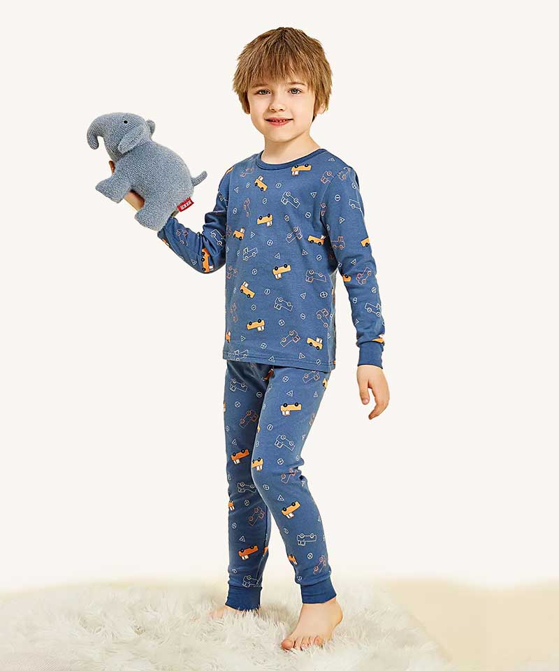 Pijama Infantil de Inverno Carrinhos | Pantufas & Pijamas - Dream Fashion
