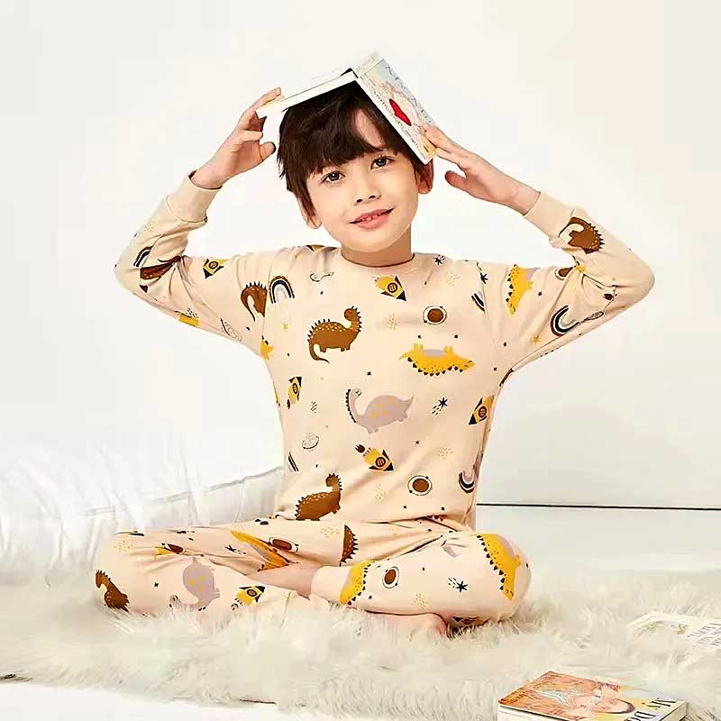 Pijama Infantil de Inverno Dinos Space Menino | Pantufas & Pijamas - Dream Fashion